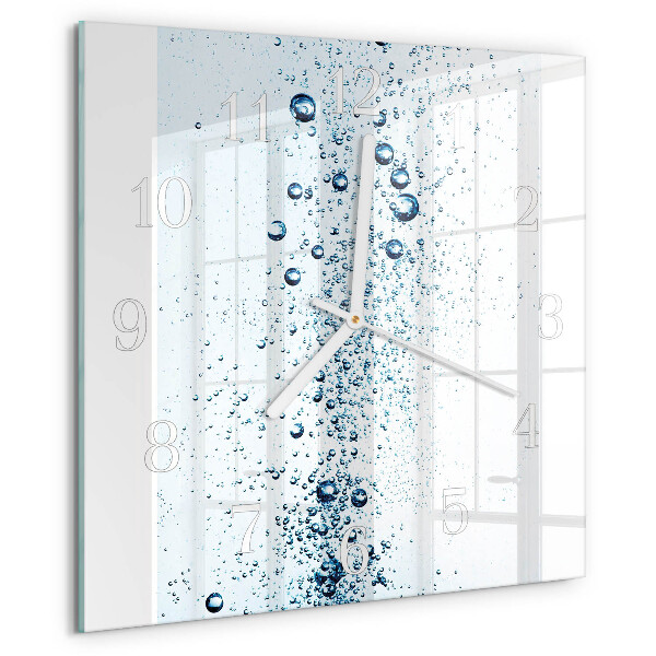 Wanduhr quadratisch Wasser