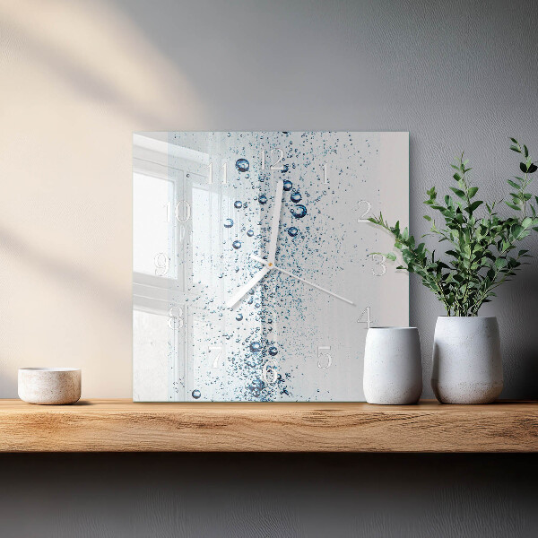 Wanduhr quadratisch Wasser