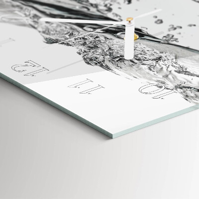 Wanduhr quadratisch Wasser