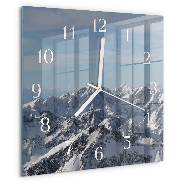 Wanduhr quadratisch Gebirge