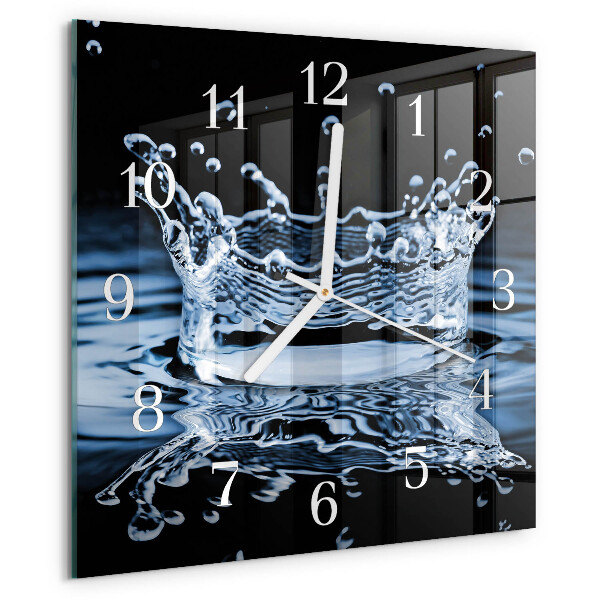 Wanduhr quadratisch Wasser