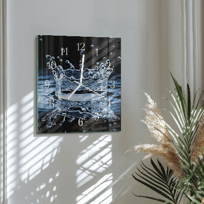 Wanduhr quadratisch Wasser