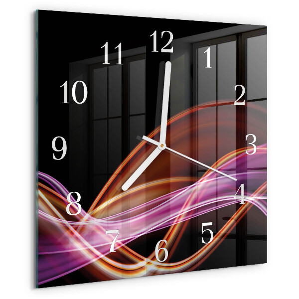 Wanduhr quadratisch Abstrakte Kunst