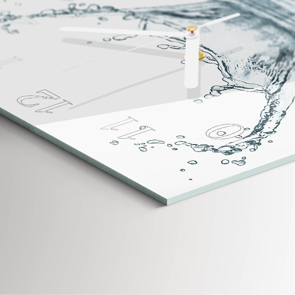 Wanduhr quadratisch Wasser