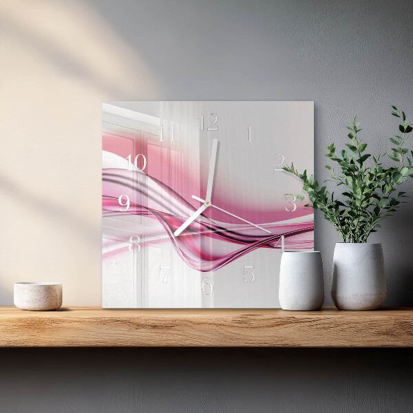 Wanduhr quadratisch Abstrakte Kunst