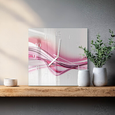 Wanduhr quadratisch Abstrakte Kunst