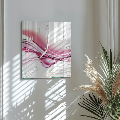 Wanduhr quadratisch Abstrakte Kunst