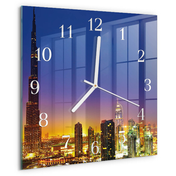 Wanduhr quadratisch Horizon Dubai