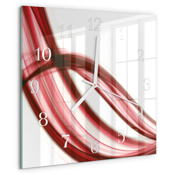 Wanduhr quadratisch Abstrakte Linien