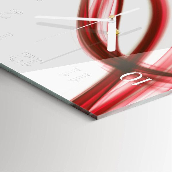 Wanduhr quadratisch Abstrakte Linien