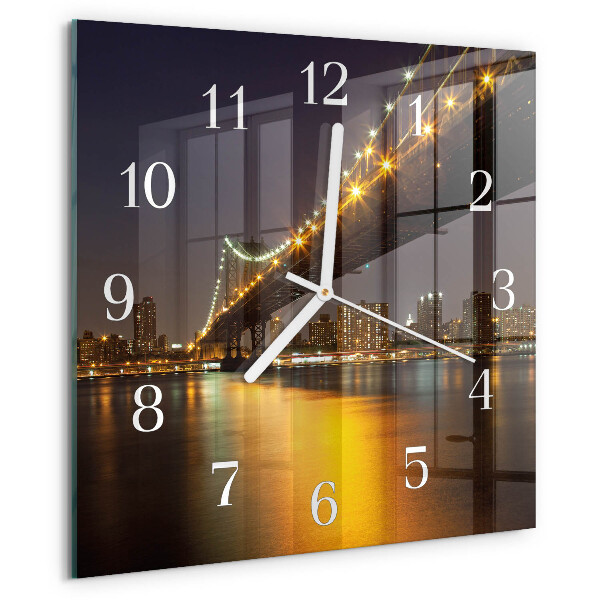 Wanduhr quadratisch Horizontbrücke