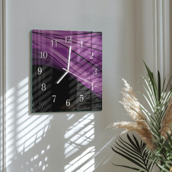 Wanduhr quadratisch Abstraktion