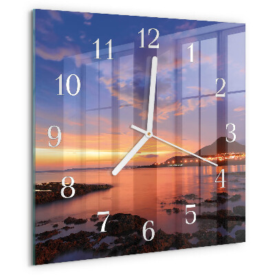 Wanduhr quadratisch Sea Island