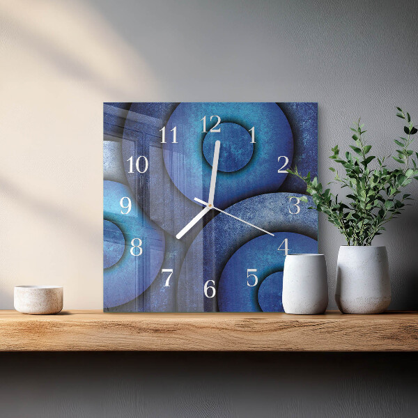Wanduhr quadratisch Die Kunst der Kreise