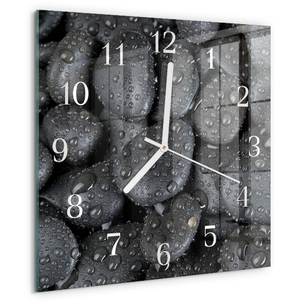 Wanduhr quadratisch Steine ​​Wasser
