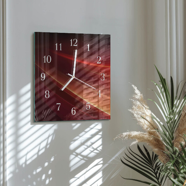 Wanduhr quadratisch Abstraktion
