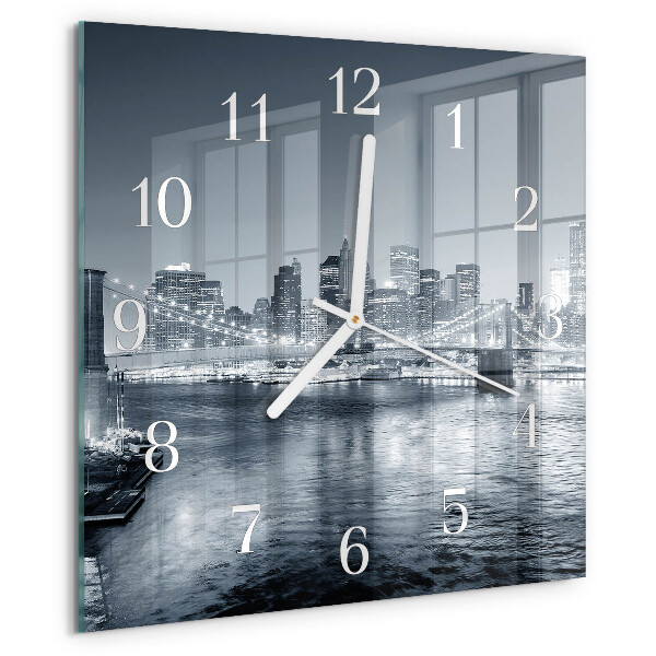 Wanduhr quadratisch Nacht des Horizonts