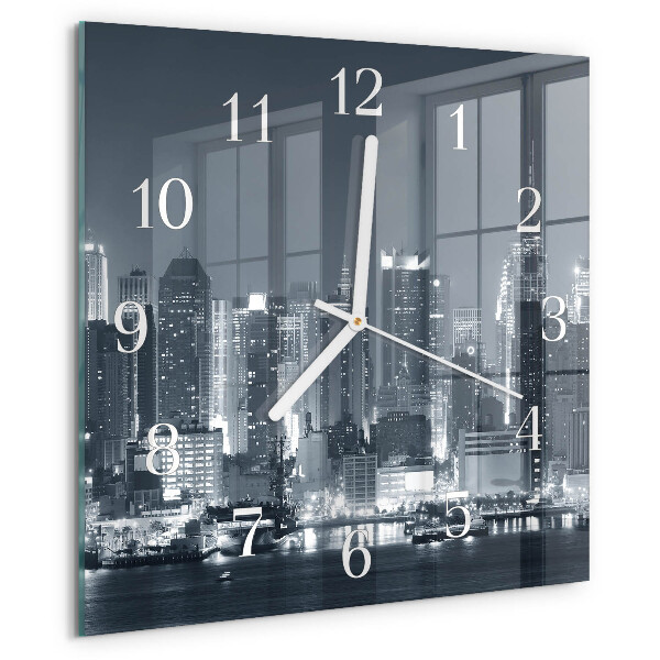 Wanduhr quadratisch Nacht des Horizonts