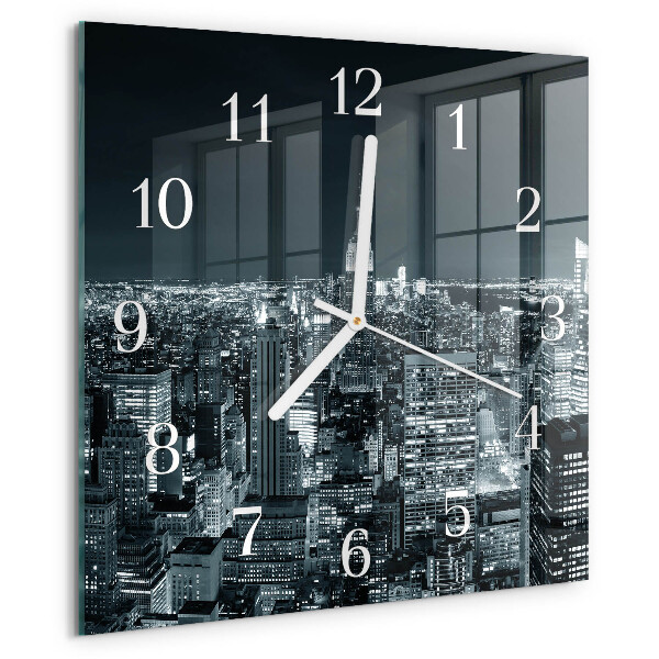 Wanduhr quadratisch Nacht des Horizonts