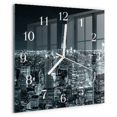 Wanduhr quadratisch Nacht des Horizonts