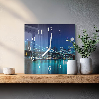Wanduhr quadratisch Nacht des Horizonts