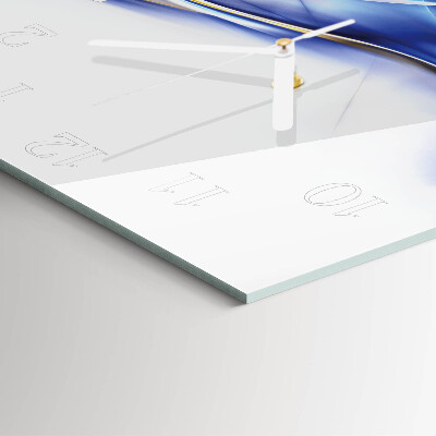 Wanduhr quadratisch Abstrakte Linien