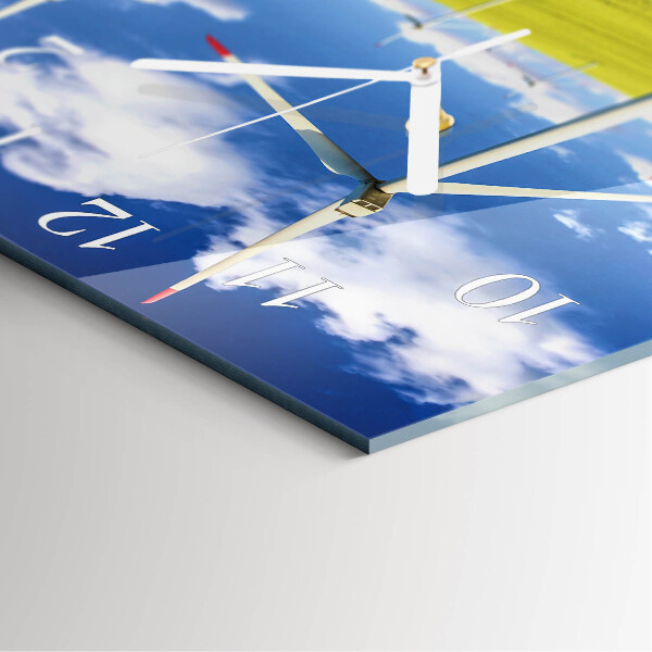 Wanduhr quadratisch Windpark
