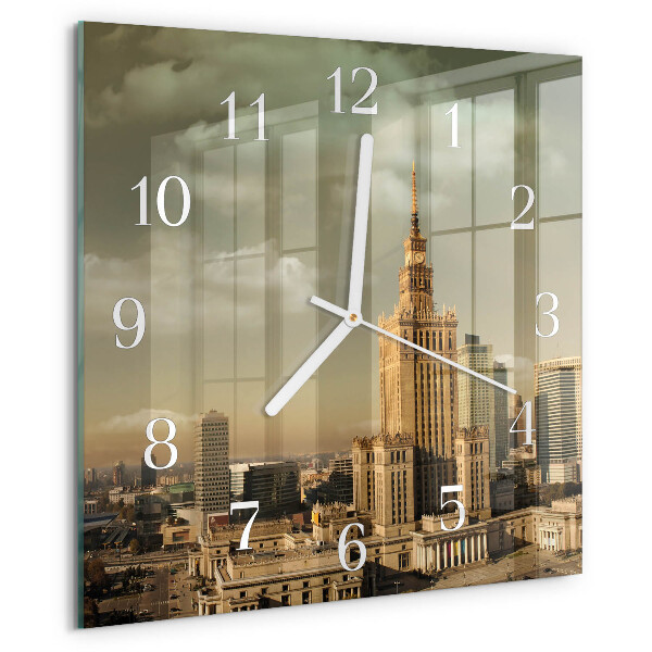 Wanduhr quadratisch Warschau