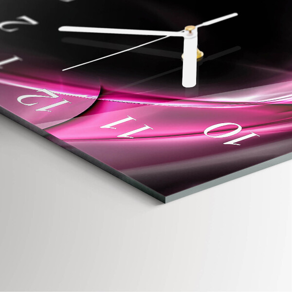 Wanduhr quadratisch Abstrakte Linien