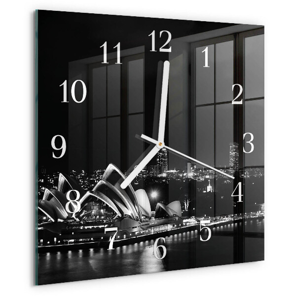 Wanduhr quadratisch Sydney Horizon