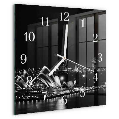 Wanduhr quadratisch Sydney Horizon