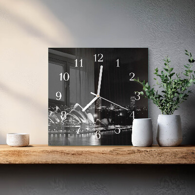 Wanduhr quadratisch Sydney Horizon