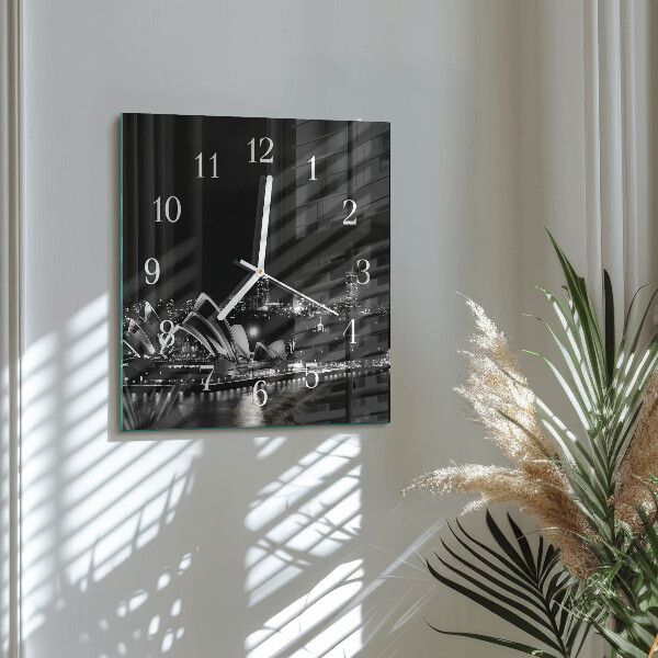 Wanduhr quadratisch Sydney Horizon