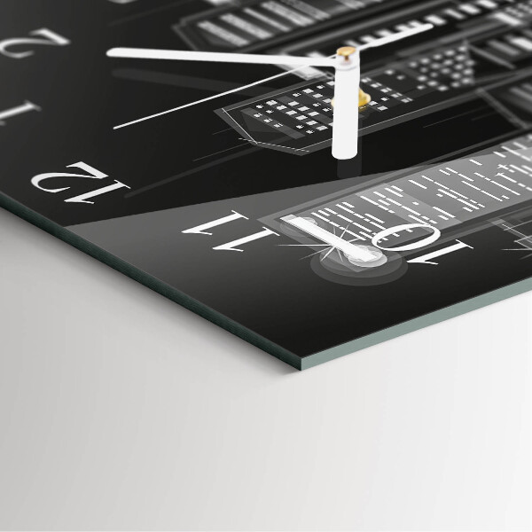 Wanduhr quadratisch Horizont