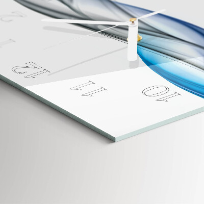 Wanduhr quadratisch Abstrakter Rauch