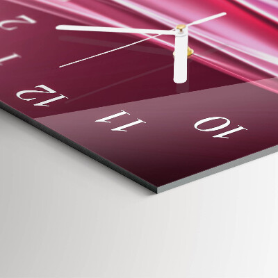 Wanduhr quadratisch Abstrakte Linien