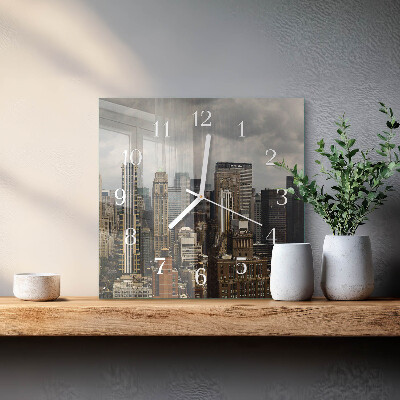 Wanduhr quadratisch Horizont