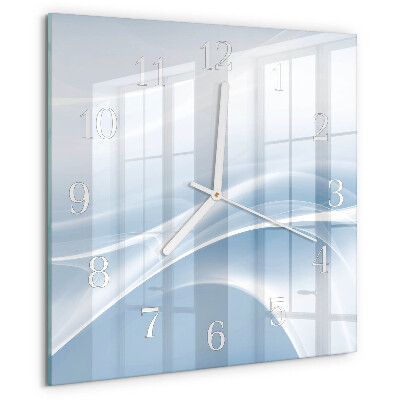 Wanduhr quadratisch Abstrakte Linien