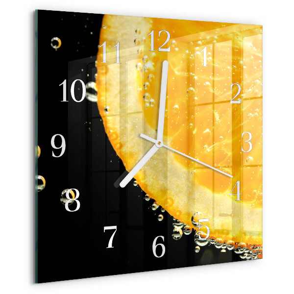 Wanduhr quadratisch Zitronensäure