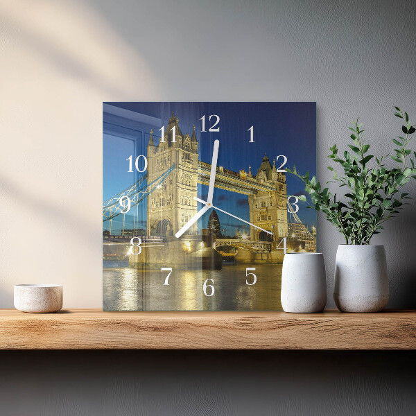 Wanduhr quadratisch London Bridge
