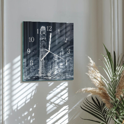 Wanduhr quadratisch Horizont