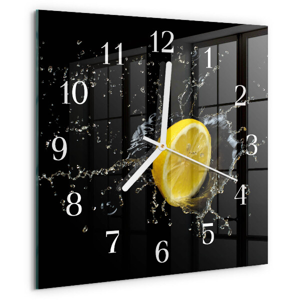 Wanduhr quadratisch Zitronensäure