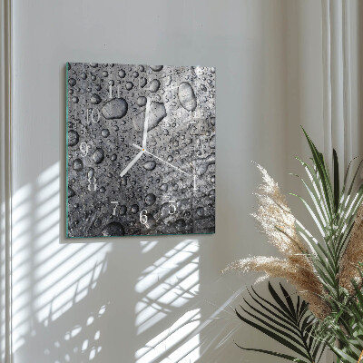 Wanduhr quadratisch Tropfen