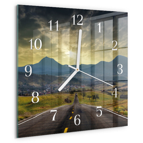 Wanduhr quadratisch Pfadgebirge