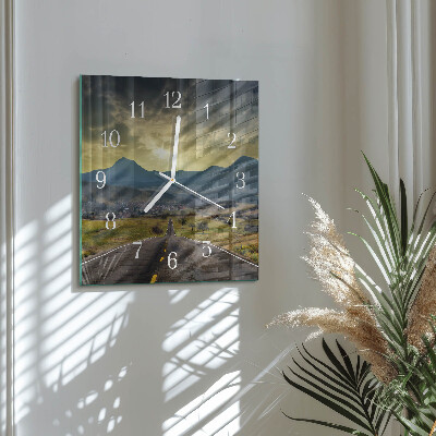 Wanduhr quadratisch Pfadgebirge