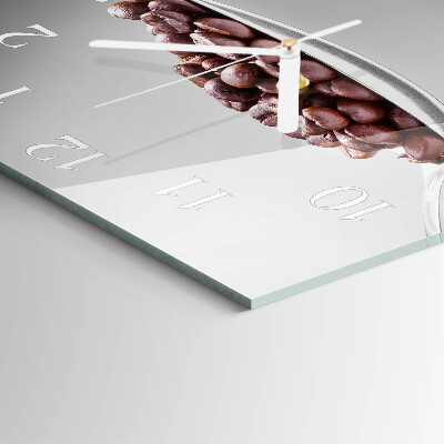 Wanduhr quadratisch Ein Löffel Kaffee