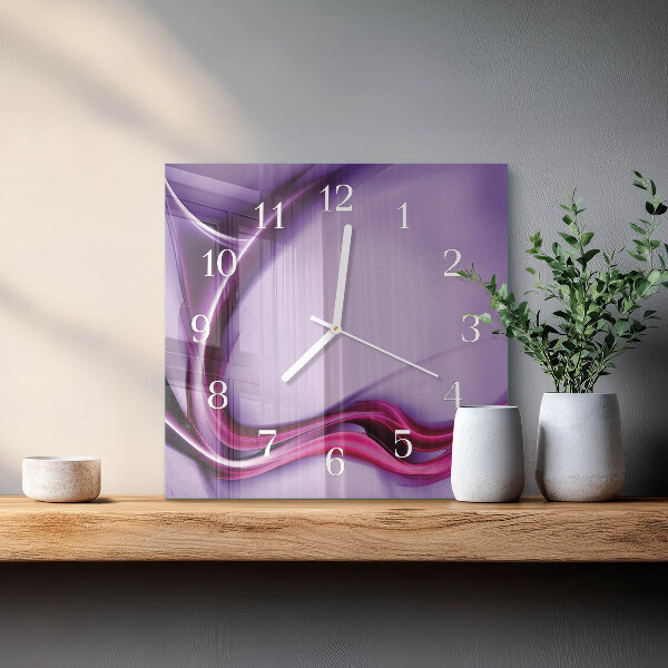 Wanduhr quadratisch Abstraktion