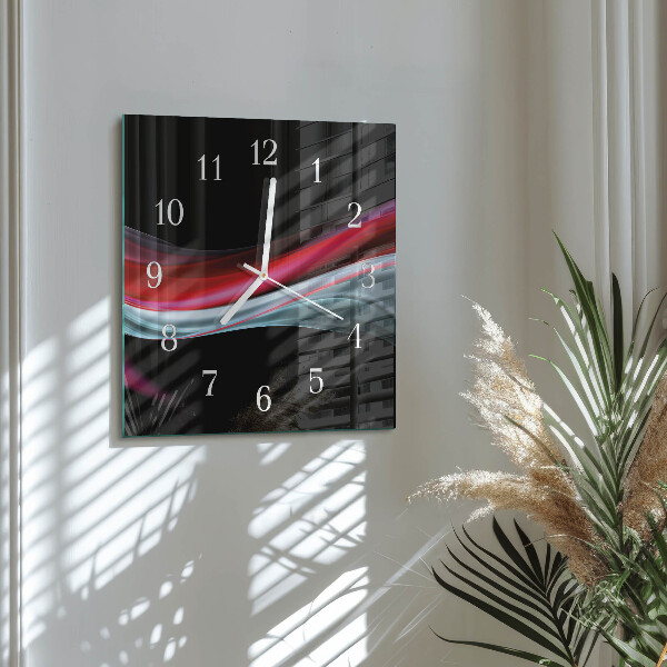 Wanduhr quadratisch Abstraktion