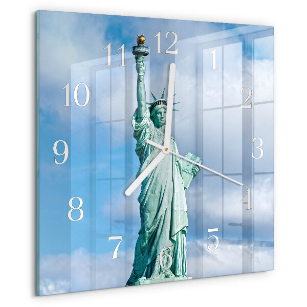 Wanduhr quadratisch Freiheitsstatue