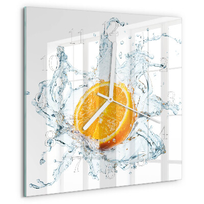 Wanduhr quadratisch Wasser